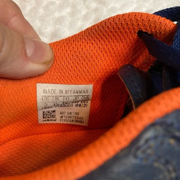 Adidas Kids Copa Sneakers - Navy and Orange - Picture 2 of 2